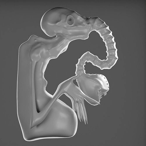 Alien3D HIGH POLY