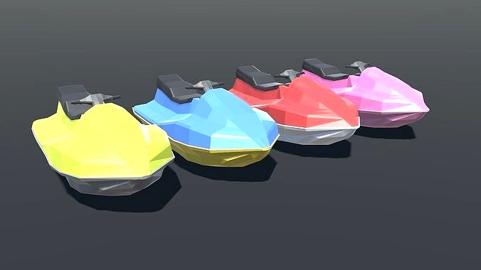 Jetski Low Poly