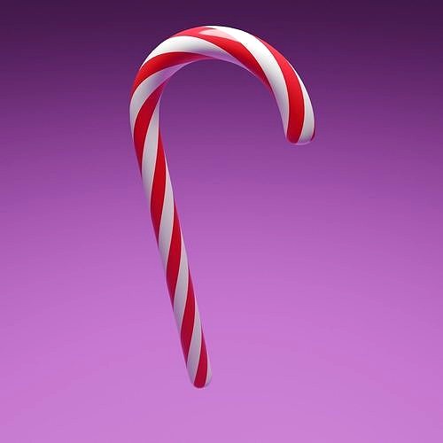 Christmas lollipop  candy low-poly game-ready