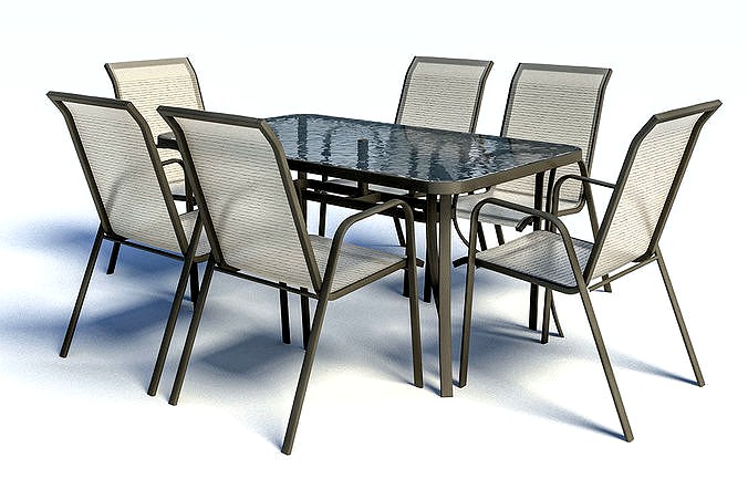 7 Pcs Patio Dining Set