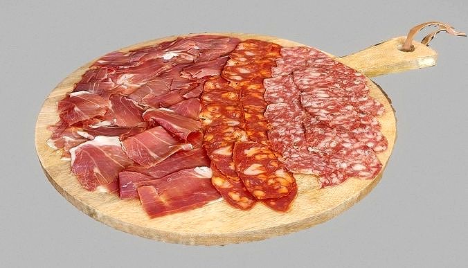 Cold cuts platter with Jamon Chorizo and Salsichon