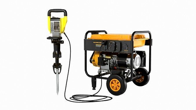 Demolition Hammer with Electrical Generator
