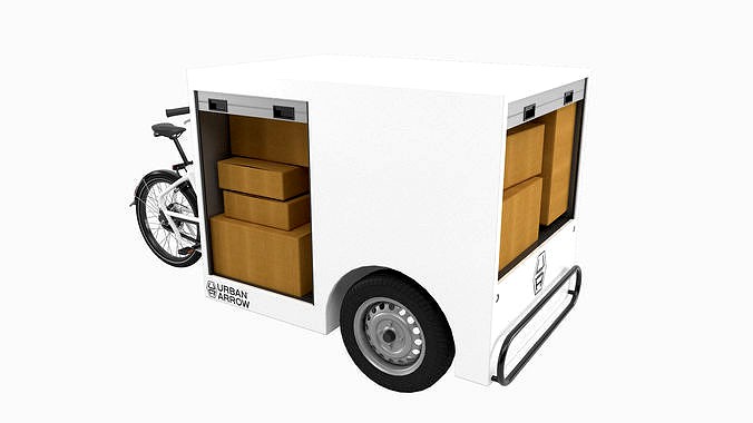 3D Urban Arrow Parcel Post