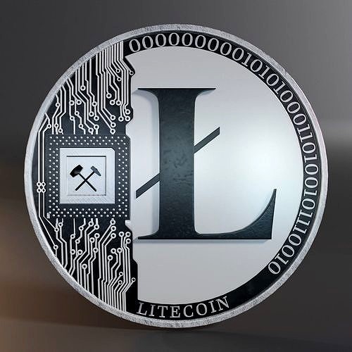 Lite Coin 3D Model