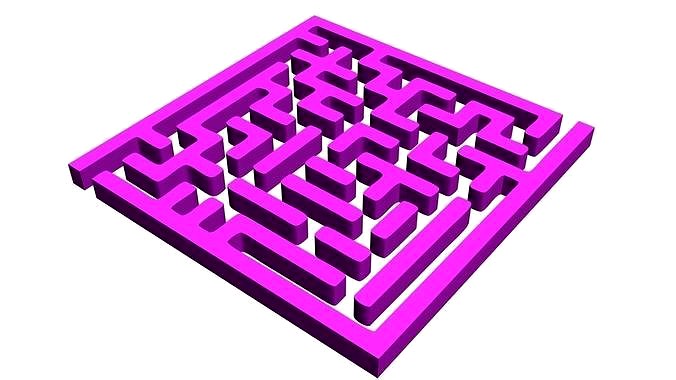 3d maze game model for game and animation projects