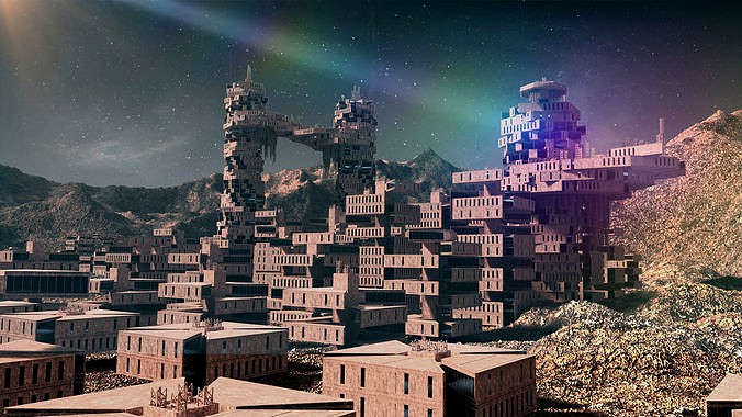 Colony on Mars - sci fi -