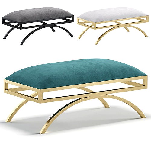 Bench CREMONA by Cazarina Interiors 3 Colors Version