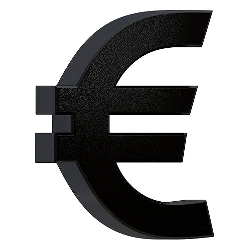 Euro Currency Symbol Plastic