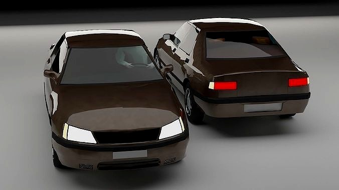 Low Poly Car 3D model