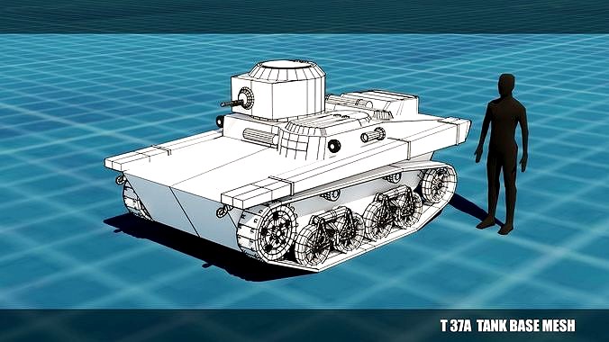 T 37a Tank Base Mesh