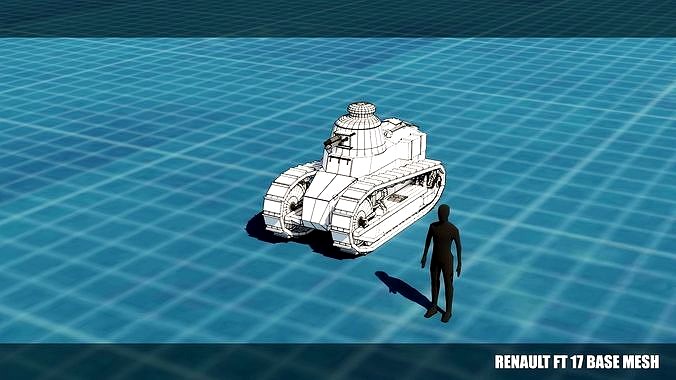 Renault FT 17 Tank Base Mesh