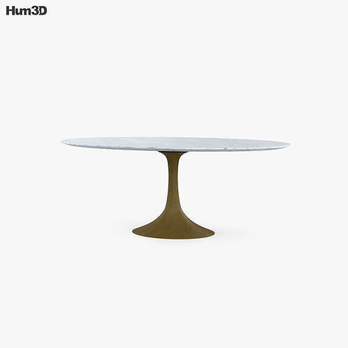 Restoration Hardware Aero Marble Dining Table 3d model