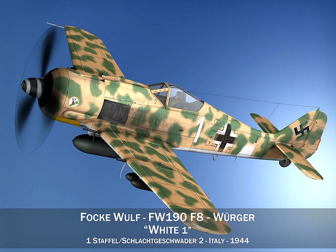 Focke Wulf - FW190 F8 - White 1