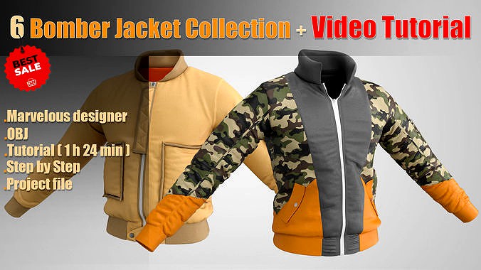 6 Bomber Jacket Collection  Video Tutorial