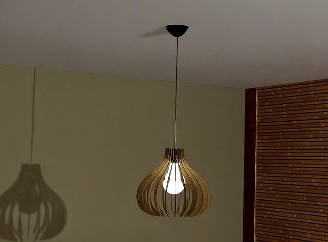 Luminaria teto arabica em mdf