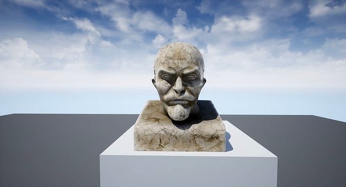 Bust of Vladimir Lenin PBR Game Ready