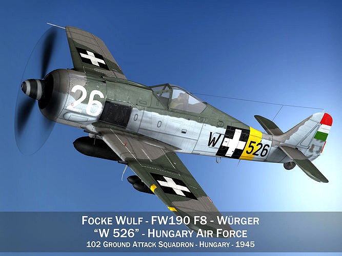 Focke Wulf - FW190 F8 - W526 - Hungary