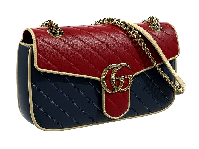 Gucci GG Marmont Bag Red Blue