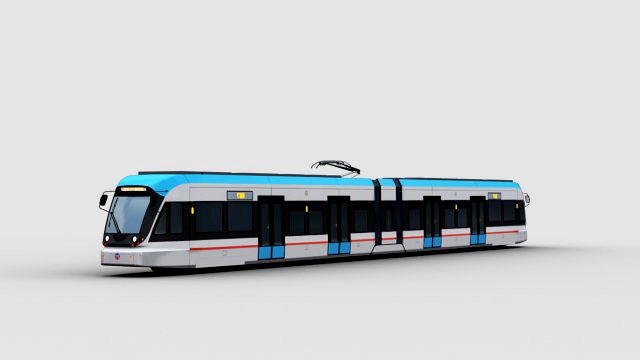 Low Poly Tram 17