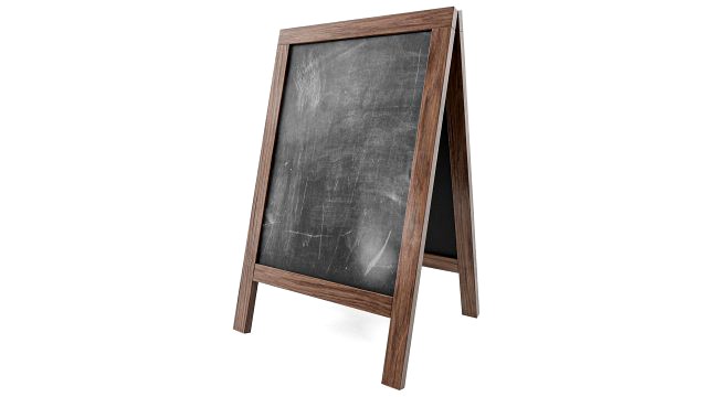 Chalkboard street display mockup 03