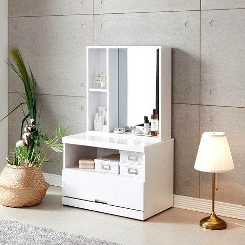 Pure 2-tier storage seated dressing table