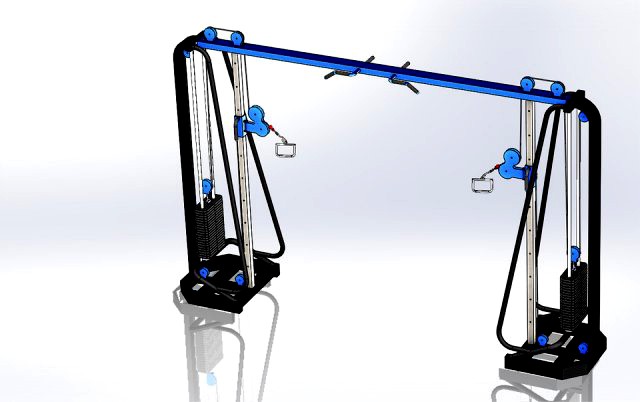 Crossover cable machine