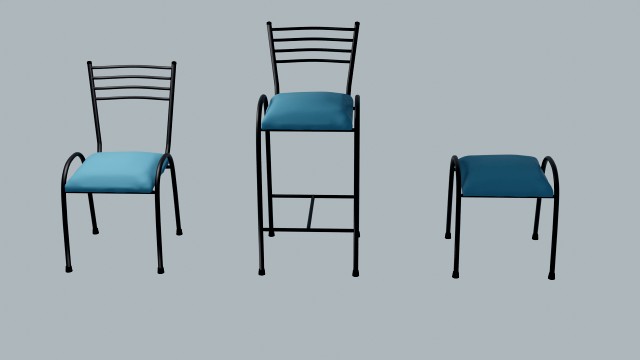 Padded Chairs Set