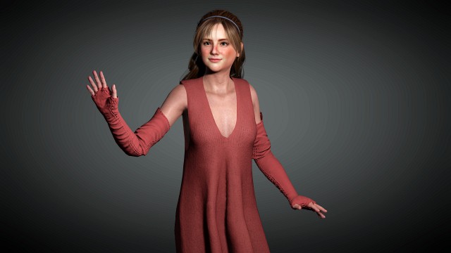 3D AAA Realistic Female Character 03 - Woman