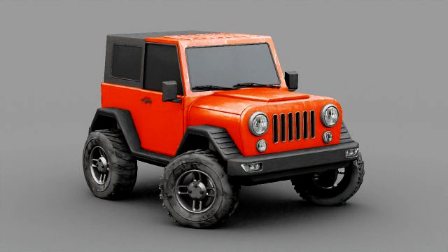 JEEP rigged model