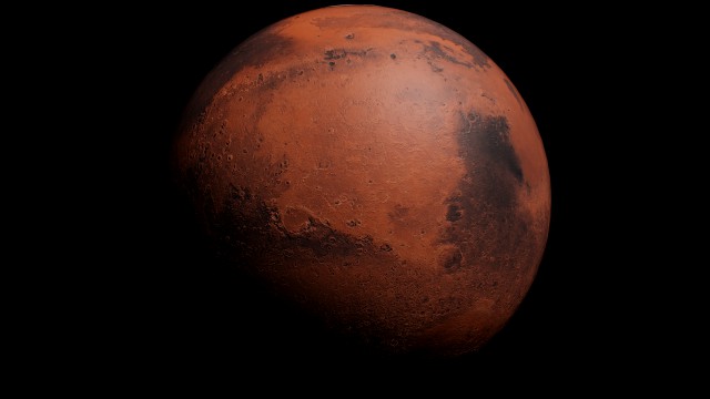 Mars - made in Blender