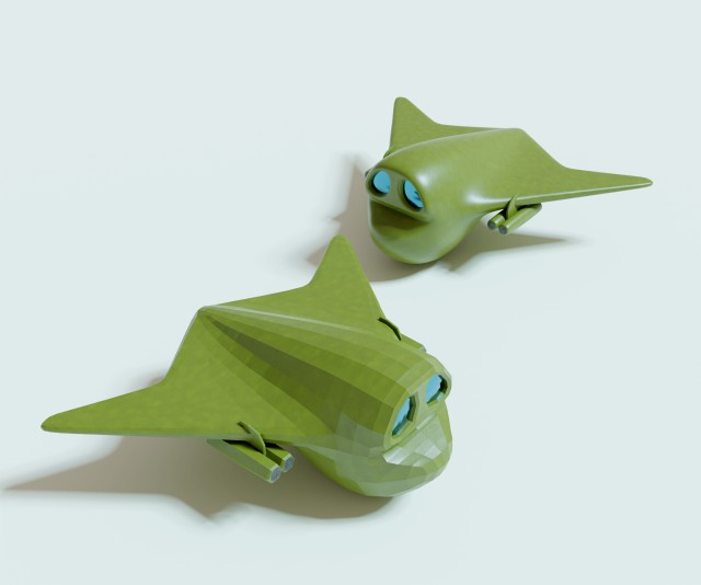 Green bomber airplane