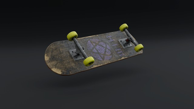 Ruined skateboard from 2000