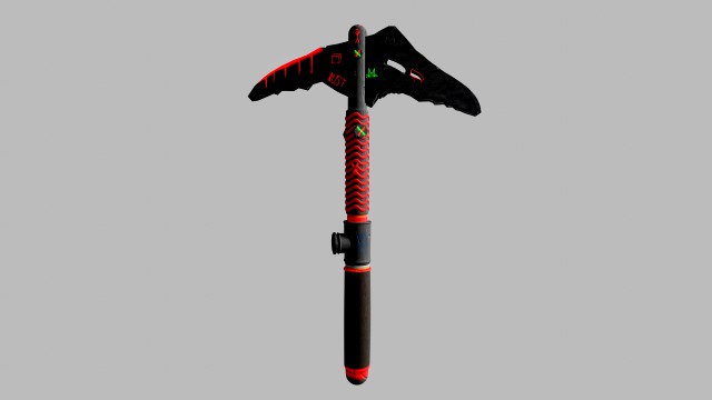 Low poly ice axe