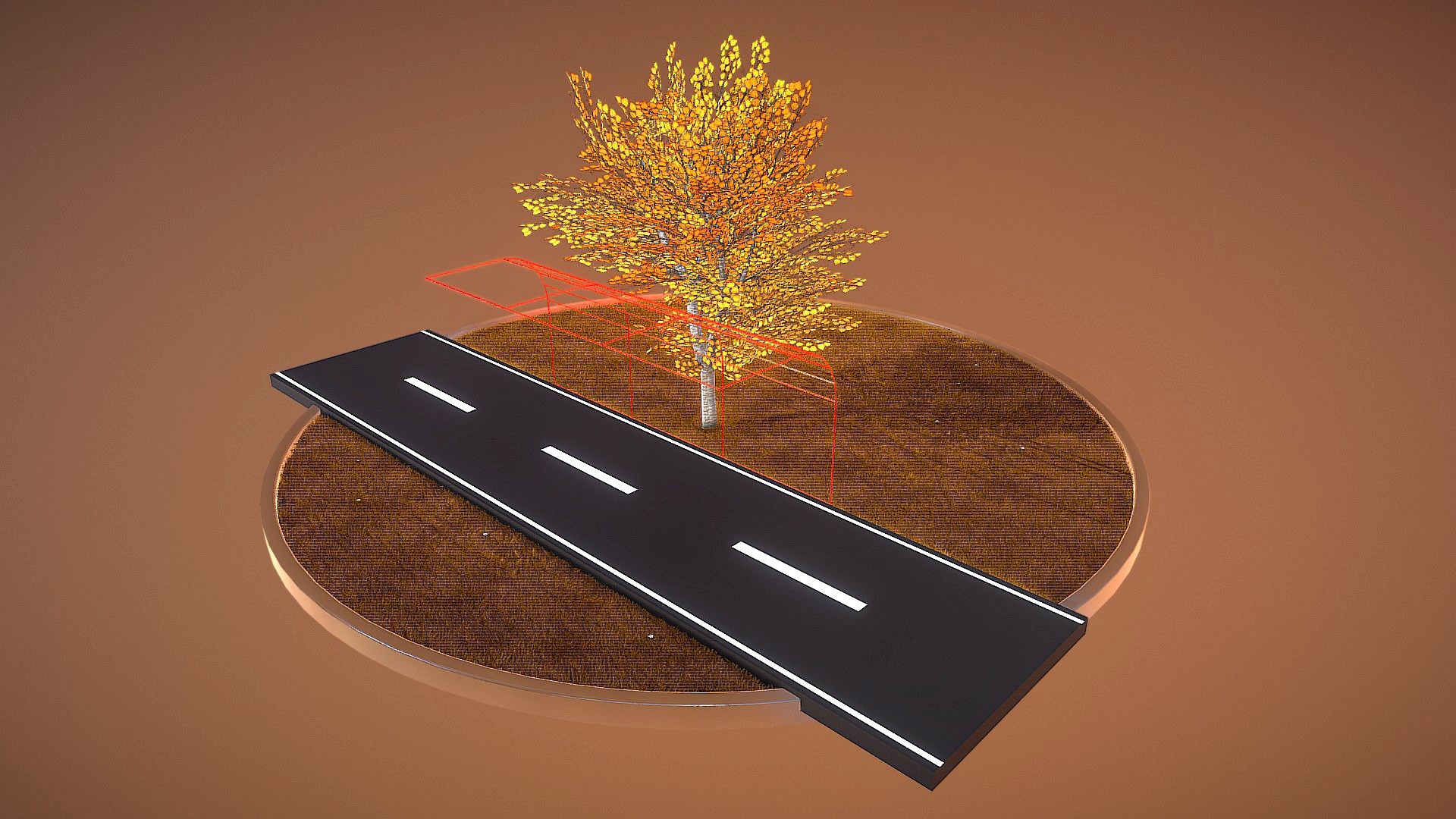 Tilia Tree - 6 Meter - Cropped Branches - Autumn