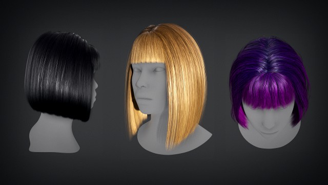 Hair Constructor - Short Hairstyles with Bangs