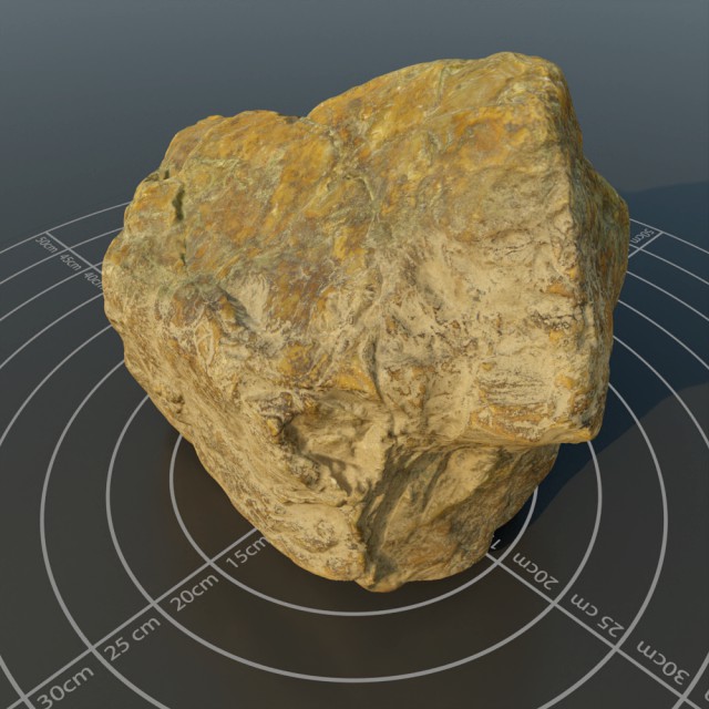 Photoscanned rock 15