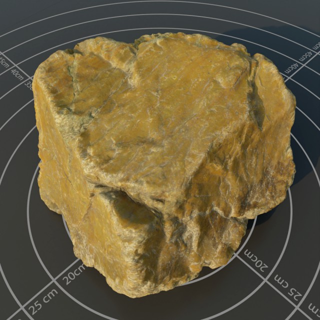 Photoscanned rock 12
