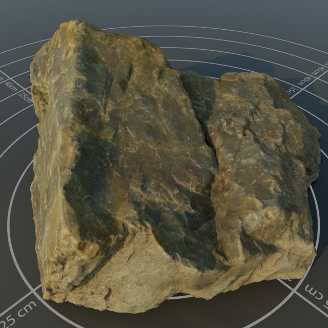 Photoscanned rock 9
