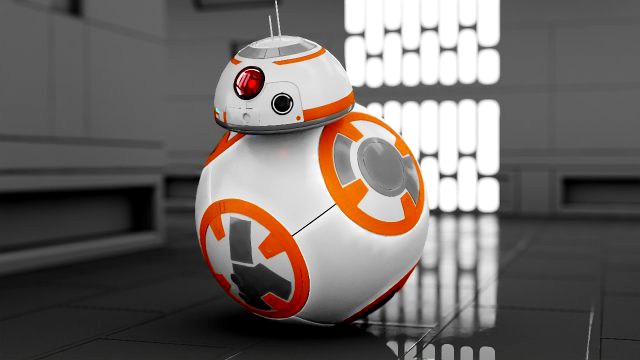 BB8 droid rigged - animated character