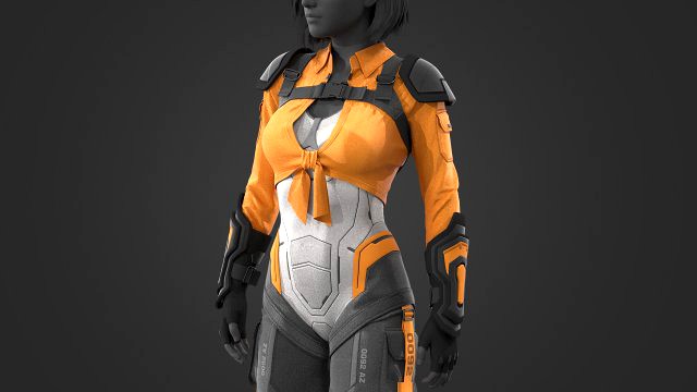 Sci-fi female outfit