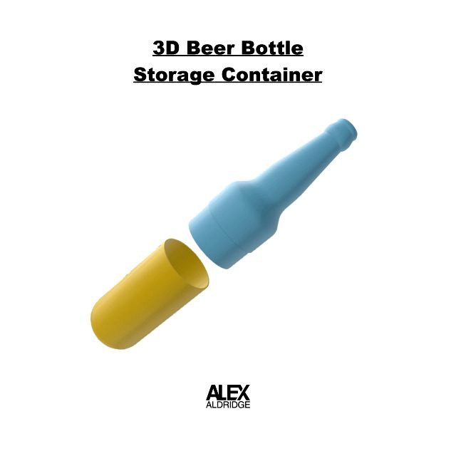 3D Beer Bottle Storage Container