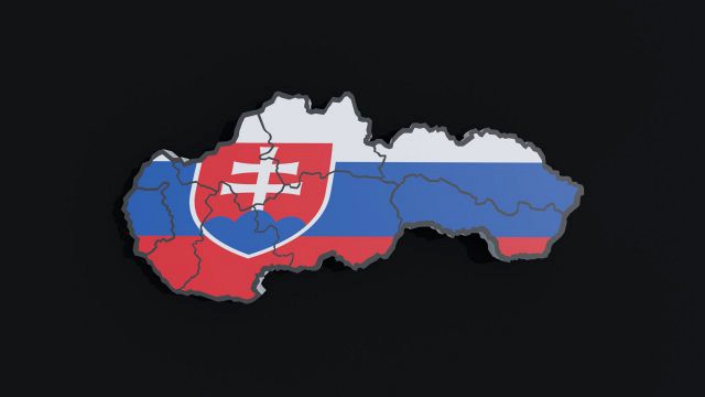 Political Map of Slovakia