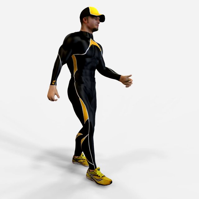Athlete Man animated