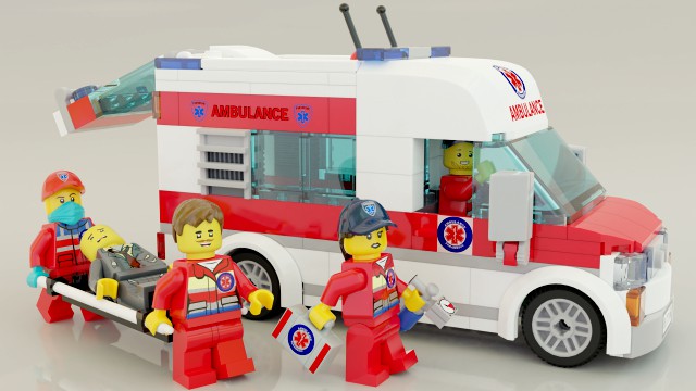 Lego Ambulance and paramedics squad