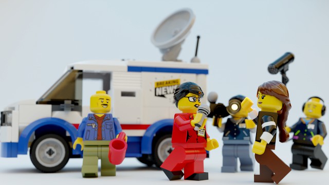 Lego news crew reporters