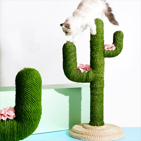 Pet cat stand cactus scratcher