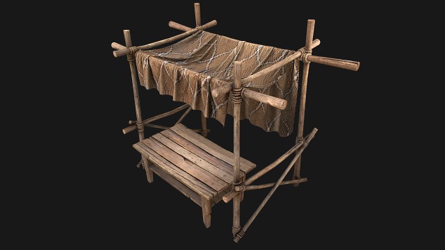 Market Stalls Brown Tent