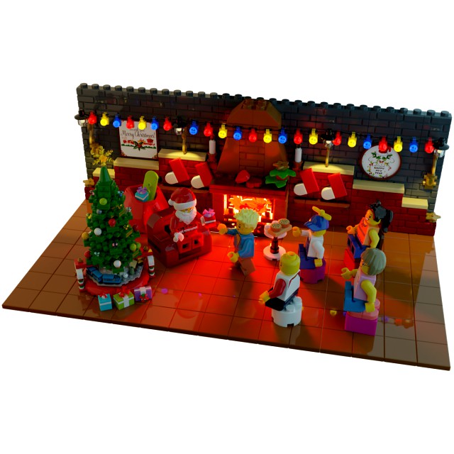 Lego Santa Scene