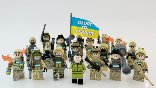 Volodymyr Zelenskyy Ukrainian President with UA Force squad