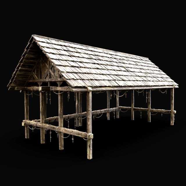 WOODEN ROOFING ANIMAL SHELTER FARM BARN STABLE SHED ROOF AAA